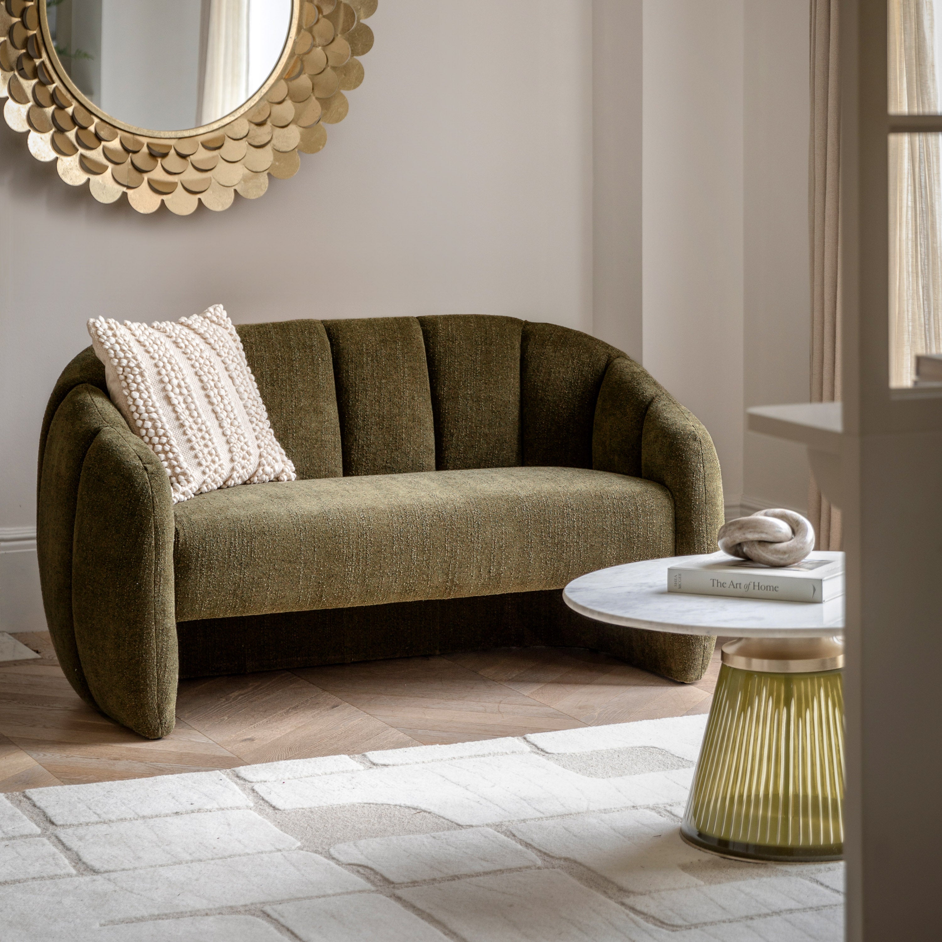 Benson Moss Green Sofa | 2 Seater